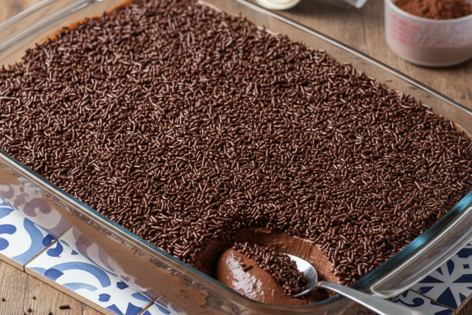 e você está procurando uma sobremesa fácil, deliciosa e que agrada qualquer visita, o brigadeirão de travessa é a escolha perfeita. Ele junta praticidade com aquele sabor que todo brasileiro adora.